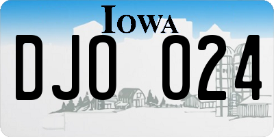 IA license plate DJO024