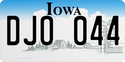 IA license plate DJO044