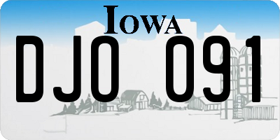 IA license plate DJO091