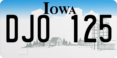 IA license plate DJO125