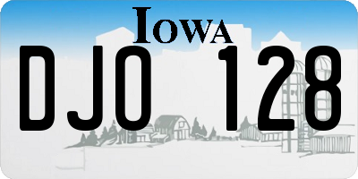 IA license plate DJO128