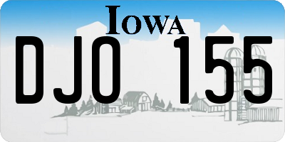 IA license plate DJO155