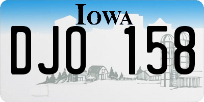 IA license plate DJO158