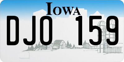 IA license plate DJO159
