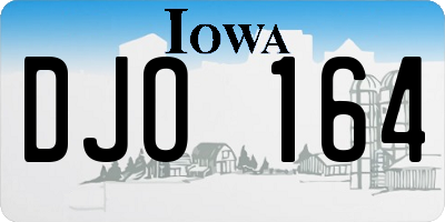 IA license plate DJO164