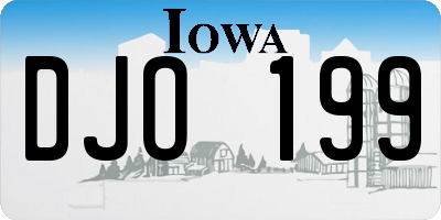 IA license plate DJO199