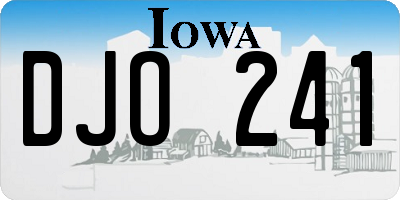 IA license plate DJO241