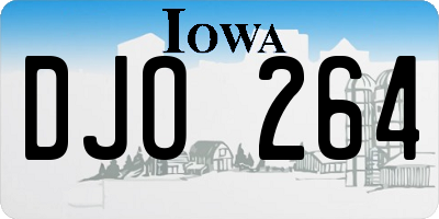 IA license plate DJO264