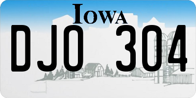 IA license plate DJO304
