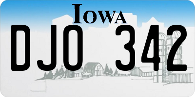 IA license plate DJO342