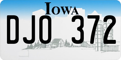 IA license plate DJO372