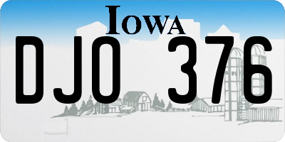 IA license plate DJO376