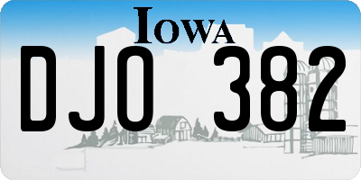 IA license plate DJO382