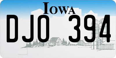 IA license plate DJO394
