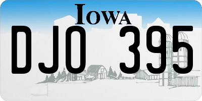 IA license plate DJO395