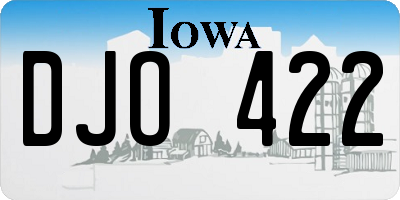 IA license plate DJO422