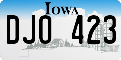 IA license plate DJO423