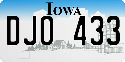 IA license plate DJO433