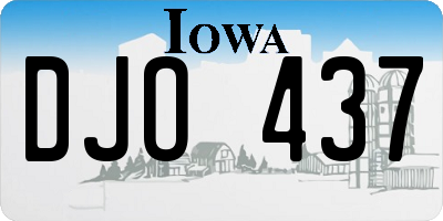 IA license plate DJO437