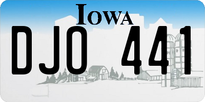 IA license plate DJO441