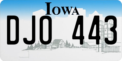 IA license plate DJO443