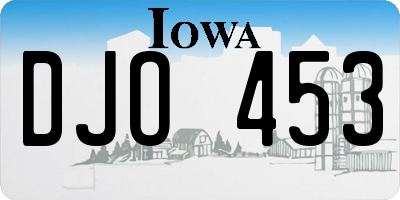 IA license plate DJO453