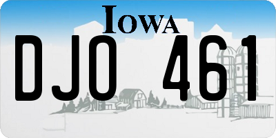 IA license plate DJO461