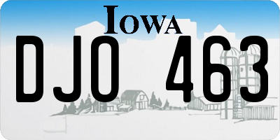 IA license plate DJO463