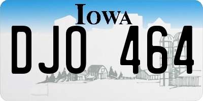 IA license plate DJO464