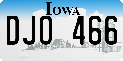 IA license plate DJO466