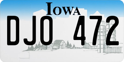 IA license plate DJO472