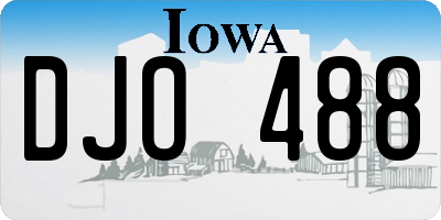 IA license plate DJO488