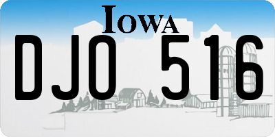 IA license plate DJO516