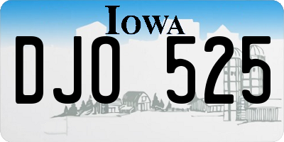 IA license plate DJO525