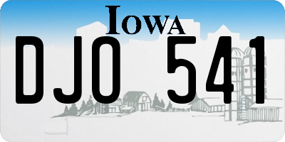 IA license plate DJO541