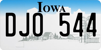 IA license plate DJO544