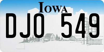 IA license plate DJO549