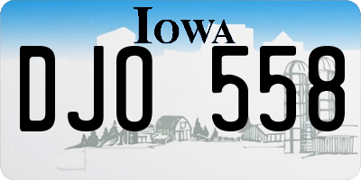 IA license plate DJO558