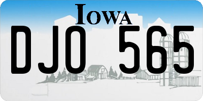 IA license plate DJO565