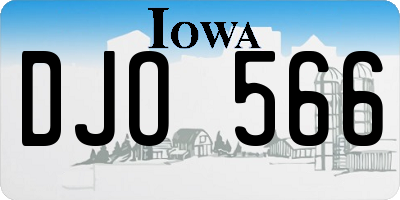 IA license plate DJO566
