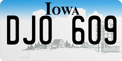 IA license plate DJO609