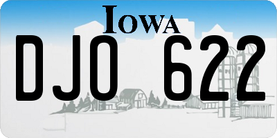 IA license plate DJO622