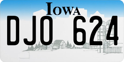 IA license plate DJO624