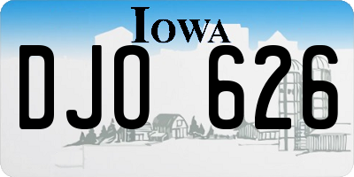 IA license plate DJO626