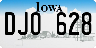 IA license plate DJO628