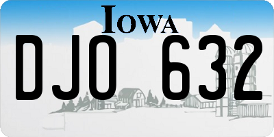 IA license plate DJO632