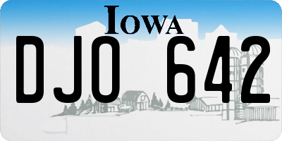 IA license plate DJO642