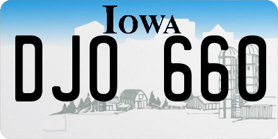 IA license plate DJO660