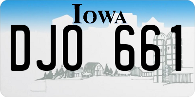 IA license plate DJO661