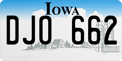 IA license plate DJO662
